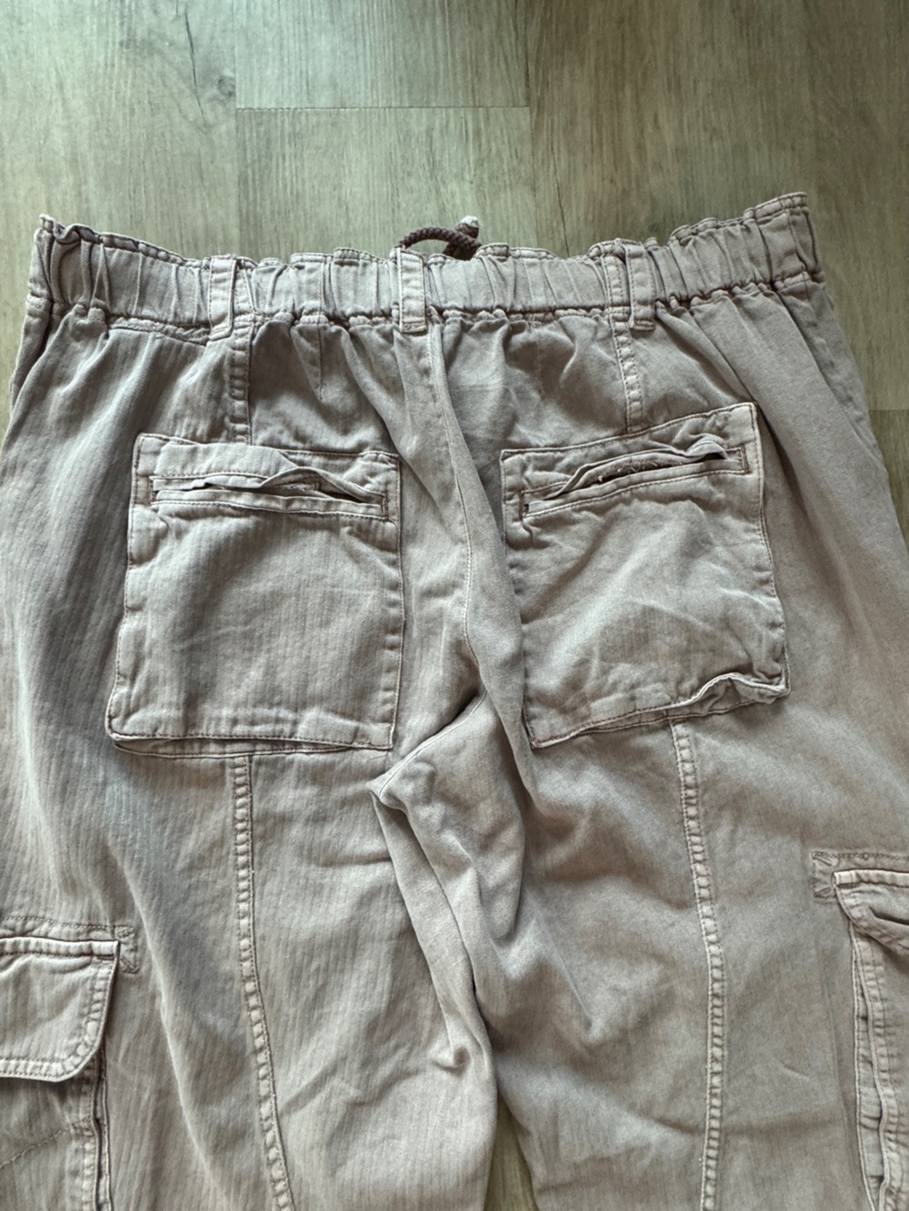 Free People Tahiti Pull-On Cargo Pants In Cashmere Size L - Picture 10 of 11